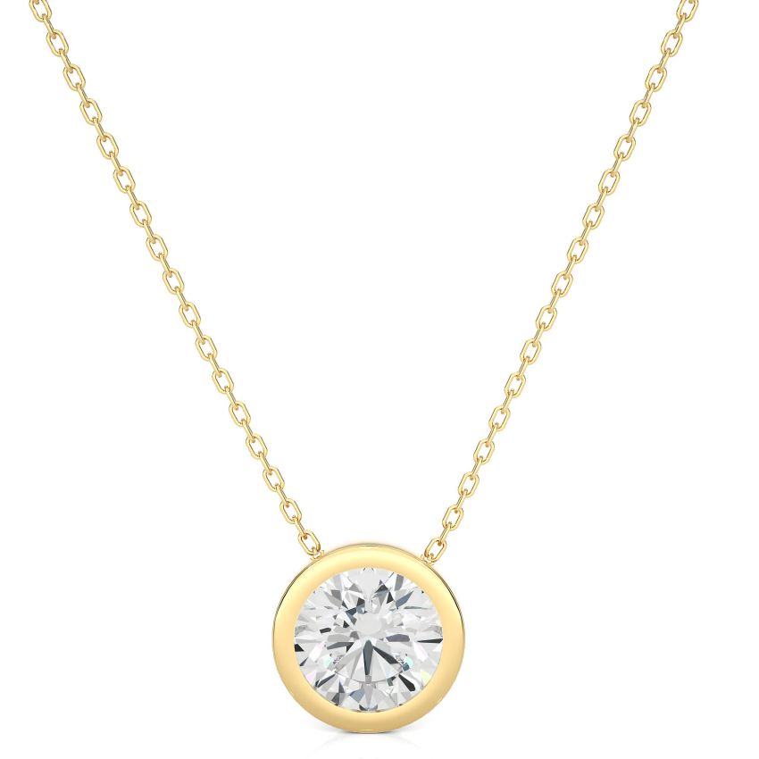 soliatire-bezzel-setting-pendant yellow gold