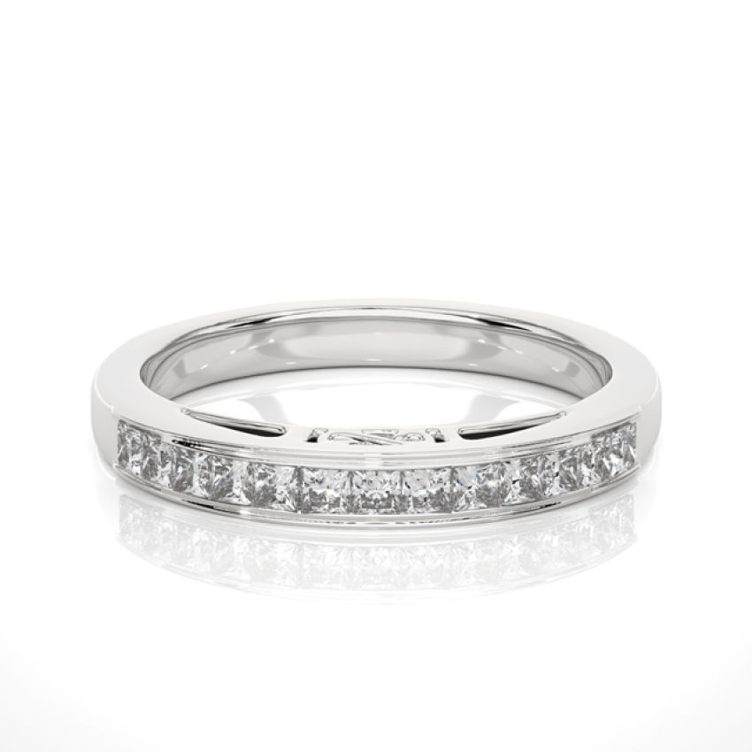 Lab Grown Princess Cut Diamond Wedding Band