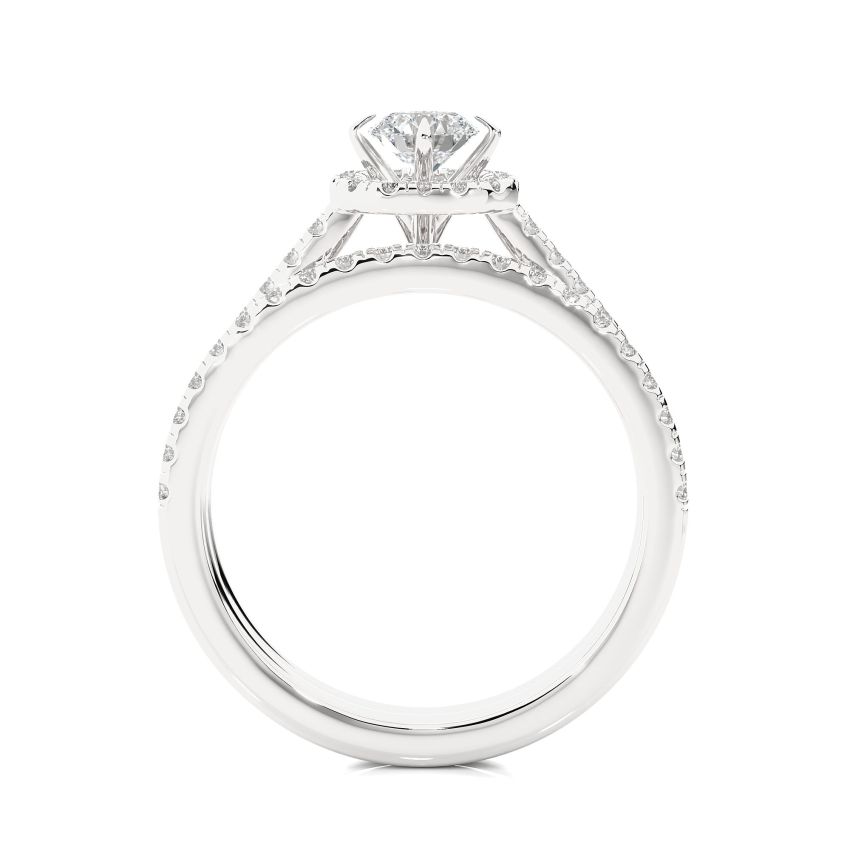 Lab Grown Diamond Wedding Ring Set White Gold 