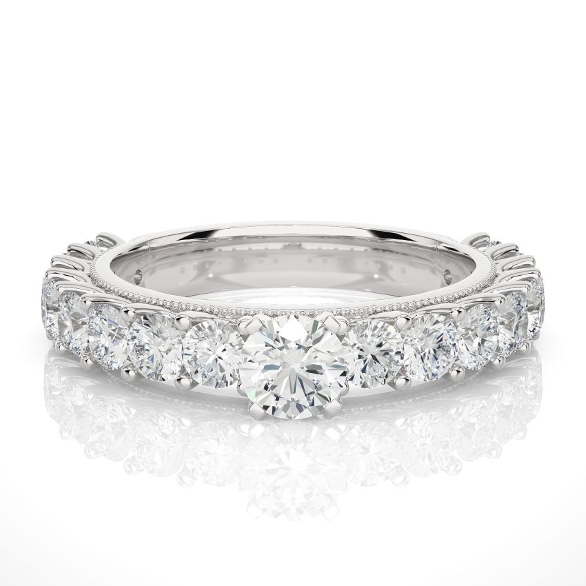Lab Diamond Engagement Ring White Gold