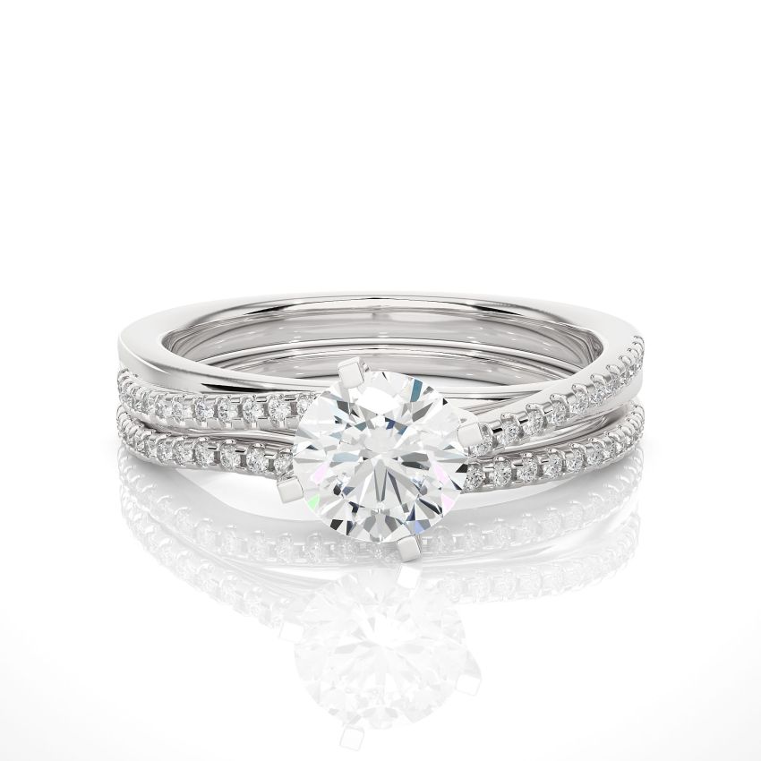 lab Diamond Wedding Set White Gold