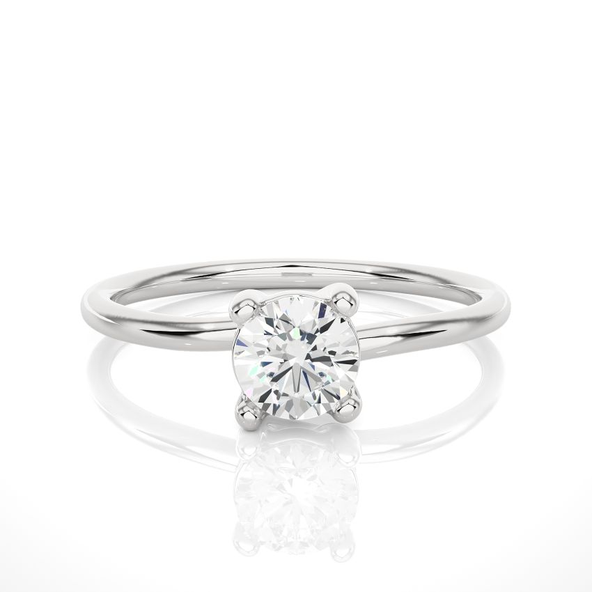 0.50 ct Lab Grown Diamond Solitaire Engagement Ring in White Gold