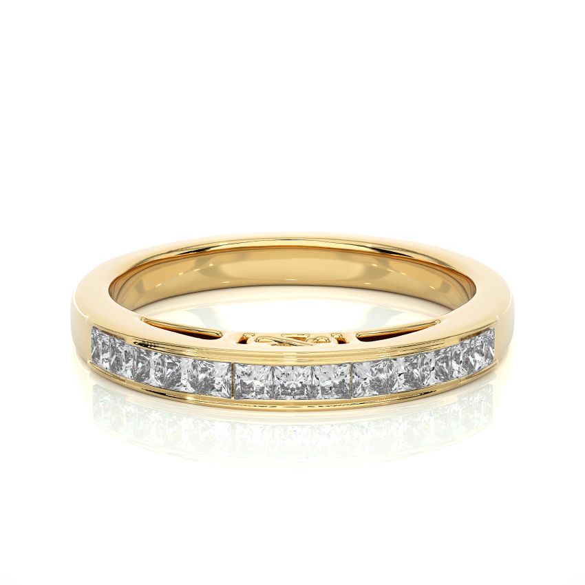 Lab Grown Princess Cut Diamond Wedding Band