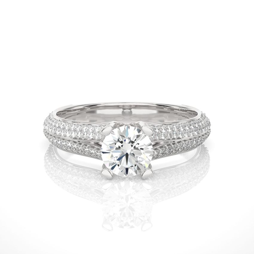 0.60 Ct Split Shank Lab Diamond Ring