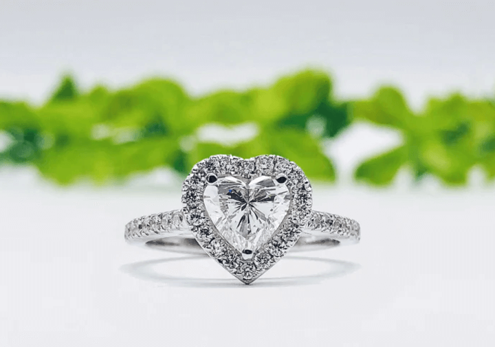 Heart Engagement Rings