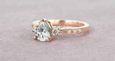 Pear Diamond Rings